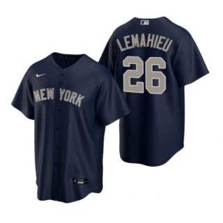 Men's Dj Lemahieu New York Yankees Cool Base Jersey Navy