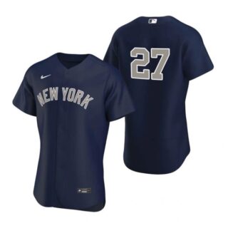 Men's Giancarlo Stanton New York Yankees Flex Base Jersey Navy