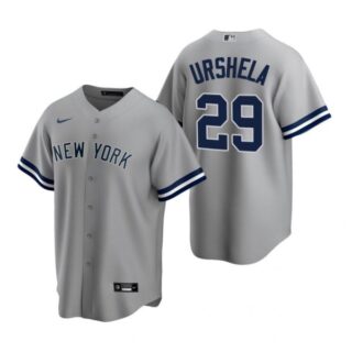 Men's Gio Urshela New York Yankees Cool Base Jersey Gray