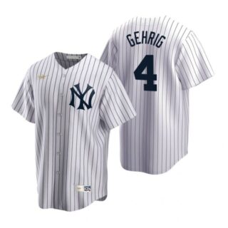 Men's Lou Gehrig New York Yankees Cool Base Jersey White