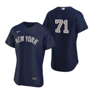Men's Thairo Estrada New York Yankees Flex Base Jersey Navy