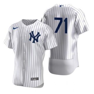 Men's Thairo Estrada New York Yankees Flex Base Jersey White