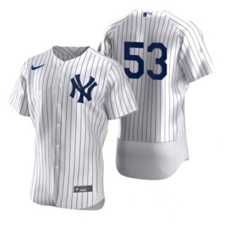 Men's Zack Britton New York Yankees Flex Base Jersey White