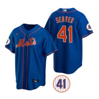 Men's #41 Tom Seaver New York Mets Royal Jersey Cool Base Royal
