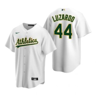 Men's #44 Jesus Luzardo Oakland Athletics Cool Base Jersey White