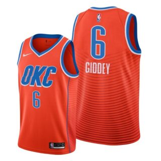 Men's Josh Giddey Oklahoma City Thunder 2021 NBA Draft Jersey Statement Orange