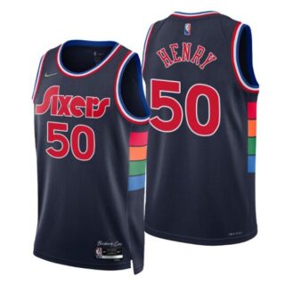Men's Aaron Henry Philadelphia 76ers 75th Anniversary Diamond Jersey