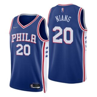 Men's Georges Niang Philadelphia 76ers 75th Anniversary Diamond Jersey