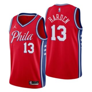 Men's Philadelphia 76ers James Harden 2022 Trade Stitched Jersey -