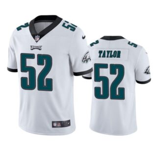 Men's Davion Taylor Philadelphia Eagles Vapor Limited Jersey Stitched White