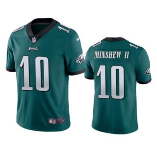 Men's Gardner Minshew II Philadelphia Eagles Vapor Limited Jersey Stitched Midnight Green