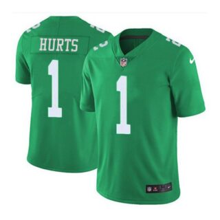 Men's Jalen Hurts Philadelphia Eagles Vapor Limited Jersey Stitched Midnight Green