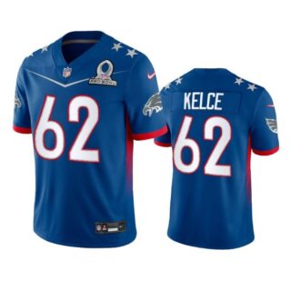 Men's Jason Kelce Philadelphia Eagles 2022 NFC Pro Bowl Stitched Jersey Royal