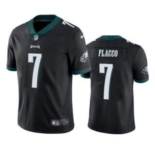 Men's Joe Flacco Philadelphia Eagles Vapor Limited Jersey Stitched Black
