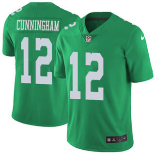 Men's Randall Cunningham Philadelphia Eagles Vapor Limited Jersey Stitched Midnight Green