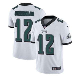 Men's Randall Cunningham Philadelphia Eagles Vapor Limited Jersey Stitched White