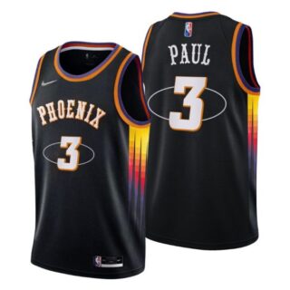 Men's Chris Paul Phoenix Suns 75th Anniversary Diamond Jersey Black