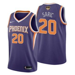Men's #20 Dario Saric Phoenix Suns 2021 NBA Finals Jersey Purple Icon Editon