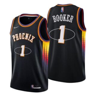 Men's Devin Booker Phoenix Suns 75th Anniversary Diamond Jersey Black