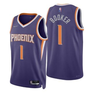 Men's Devin Booker Phoenix Suns 75th Anniversary Diamond Jersey Purple Icon Editon
