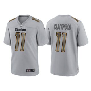 Men's Pittsburgh Steelers Chase Claypool Gray Atmosphere Fashion Stitched Jersey