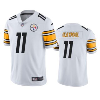 Men's #11 Chase Claypool Pittsburgh Steelers Vapor Limited Jersey Stitched White