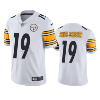 Men's #19 JuJu Smith-Schuster Pittsburgh Steelers Vapor Limited Jersey Stitched White