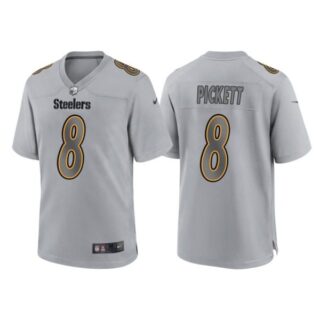 Men's Pittsburgh Steelers Kenny Pickett Gray Atmosphere Fashion Stitched Jersey