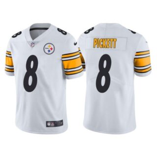 Men's Pittsburgh Steelers Kenny Pickett 2022 NFL Draft Stitched Jersey Black,White