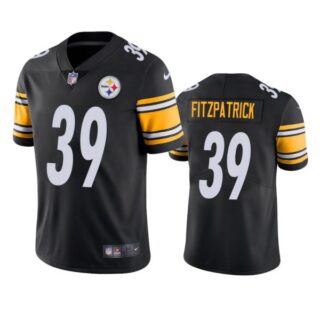 Men's #39 Minkah Fitzpatrick Pittsburgh Steelers Vapor Limited Jersey Stitched Black