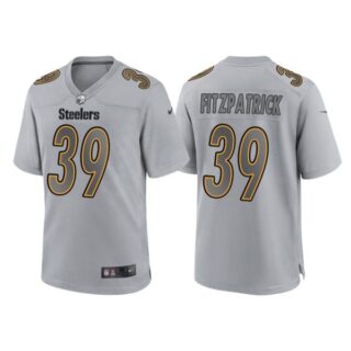 Men's Pittsburgh Steelers Minkah Fitzpatrick Gray Atmosphere Fashion Stitched Jersey