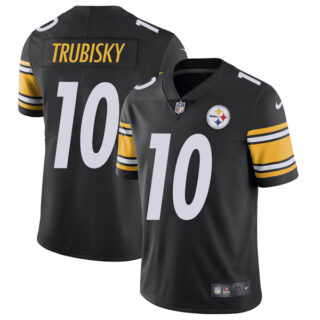 Men's Pittsburgh Steelers Mitchell Trubisky Black Vapor Limited Stitched Jersey