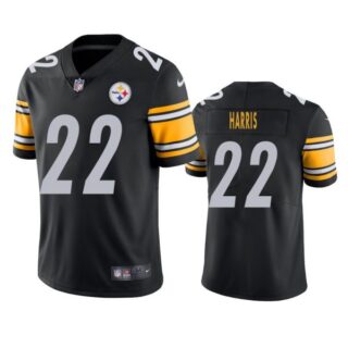Men's #22 Najee Harris Pittsburgh Steelers Vapor Limited Jersey Stitched Black