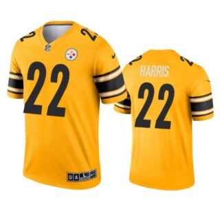 Men's #22 Najee Harris Pittsburgh Steelers Vapor Limited Jersey Stitched Yellow