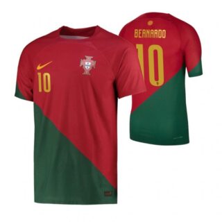 Men's Bernardo Silva Portugal National Team Red Home Soccer Jersey 2022-23