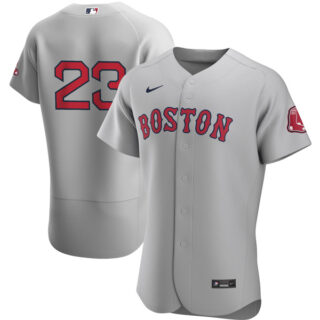 Men's Boston Red Sox #23 Michael Chavis Jersey Flex Base Gray