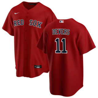 Men's Boston Red Sox #11 Rafael Devers Jersey Cool Base Red