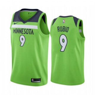 Men's Ricky Rubio Minnesota Timberwolves Basketball Jersey Green