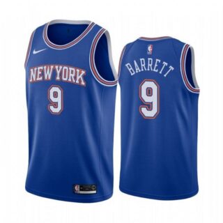 Men's RJ Barrett New York Knicks Basketball Jersey Blue