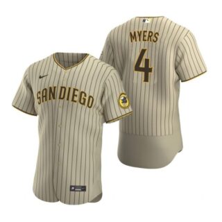 Men's #4 Blake Snell San Diego Padres Flex Base Jersey Sand Brown