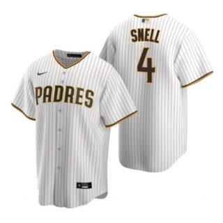 Men's #4 Blake Snell San Diego Padres Cool Base Jersey White