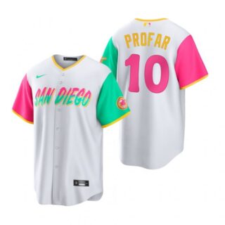 Youth San Diego Padres Jurickson Profar White City Connect Stitched Jersey
