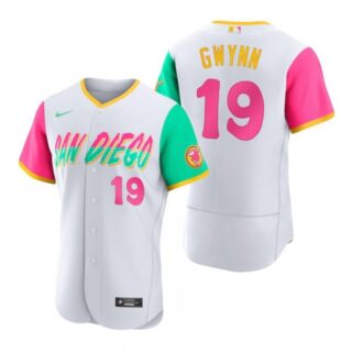 Men's Flex Base San Diego Padres Tony Gwynn White City Connect Stitched Jersey