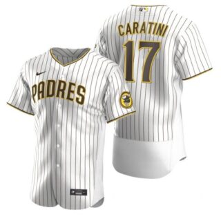Men's #17 Victor Caratini San Diego Padres Flex Base Jersey White