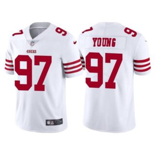 Men's San Francisco 49ers Bryant Young 2022 Vapor Limited Stitched Jersey White
