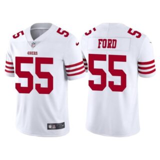 Men's San Francisco 49ers Dee Ford 2022 Vapor Limited Stitched Jersey White