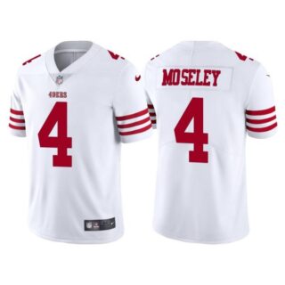Men's San Francisco 49ers Emmanuel Moseley 2022 Vapor Limited Stitched Jersey White