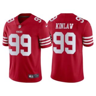 Men's San Francisco 49ers Javon Kinlaw 2022 Vapor Limited Stitched Jersey Scarlet