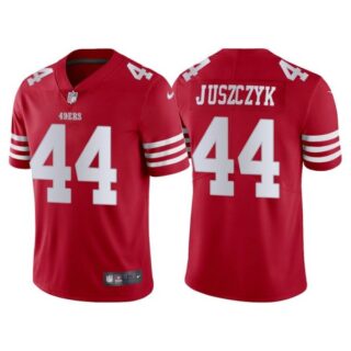 Men's San Francisco 49ers Kyle Juszczyk 2022 Vapor Limited Stitched Jersey Scarlet