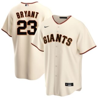 Men's Kris Bryant San Francisco Giants Cool Base Jersey - Stitched Cream